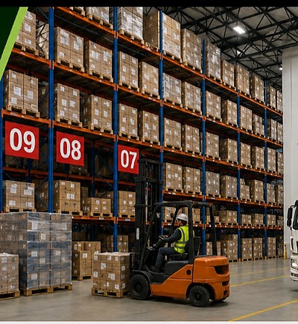 Racking inside a MULTIIS warehouse